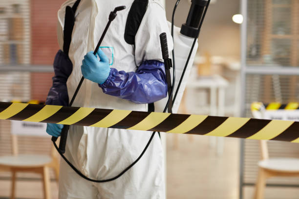 Professional Biohazard Cleanup technician working in Stamford, TX